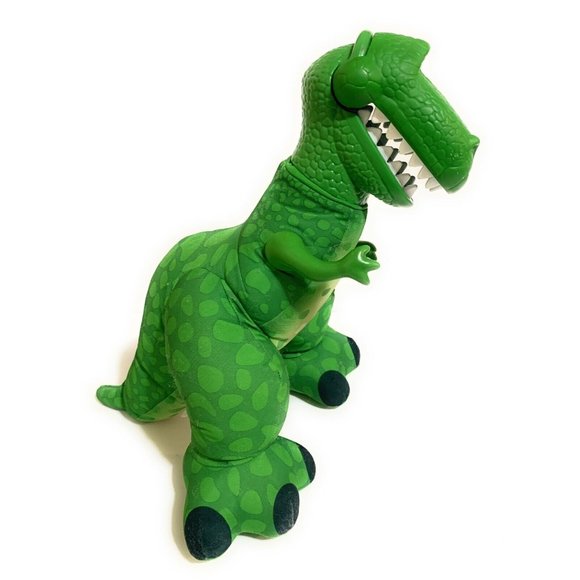 Fisher Price 2009 Disney Toy Story 14" T-REX Plush Green Dinosaur Squeeze Roars - Picture 3 of 9